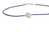 Necklace Beryl and tiny fine Lapis Lazuli