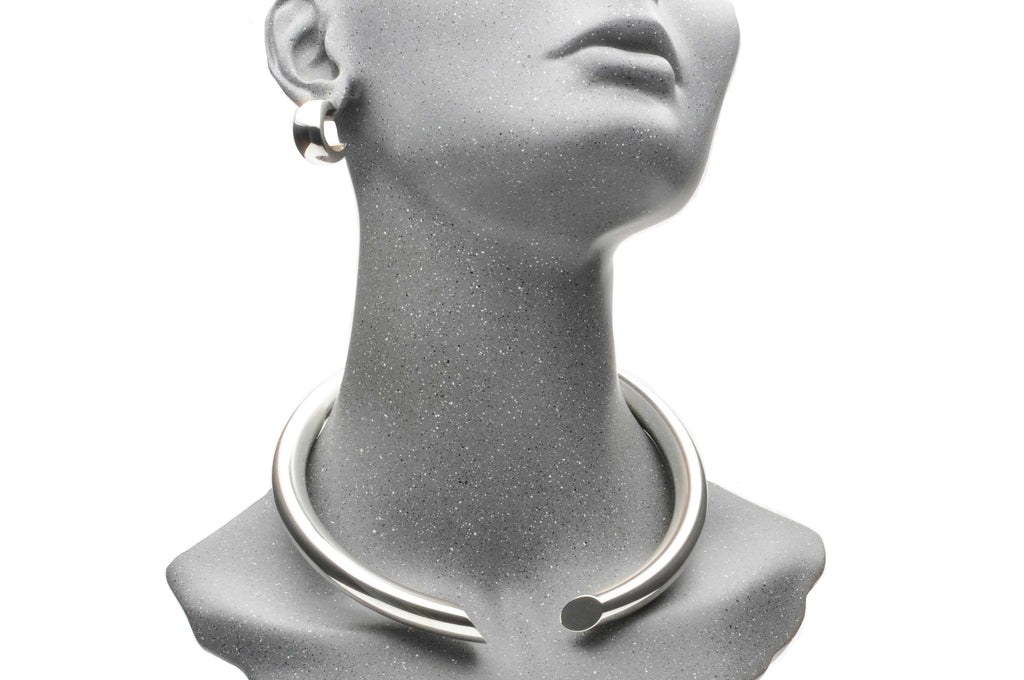 Sterling Silver necklace, open front, closed back. $1,780.00