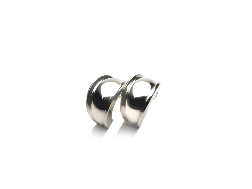 Sterling silver earrings, available as clip-ons as well. $380.00
