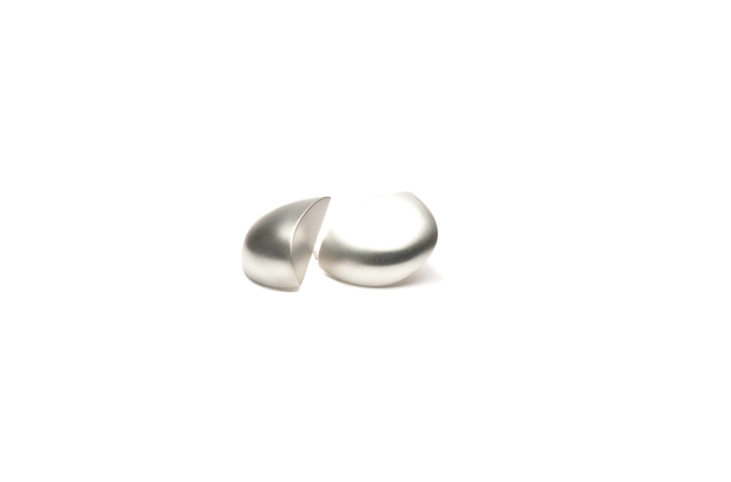 Earrings in sterling silver, satin or polished finish. $420.00
