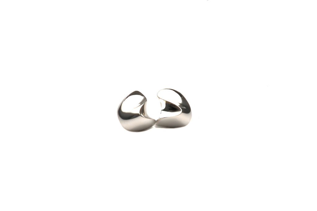 Earrings in matte or polished sterling silver. $445.00