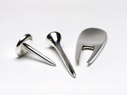 Golf accessories in solid sterling silver. $ 280 to $370. $280.00