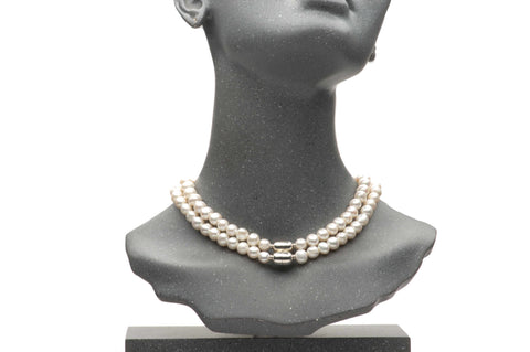 Necklace Double Pearl strand