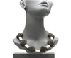 Necklace Lava rock and White Turquoise