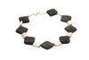 Necklace Lava rock and White Turquoise