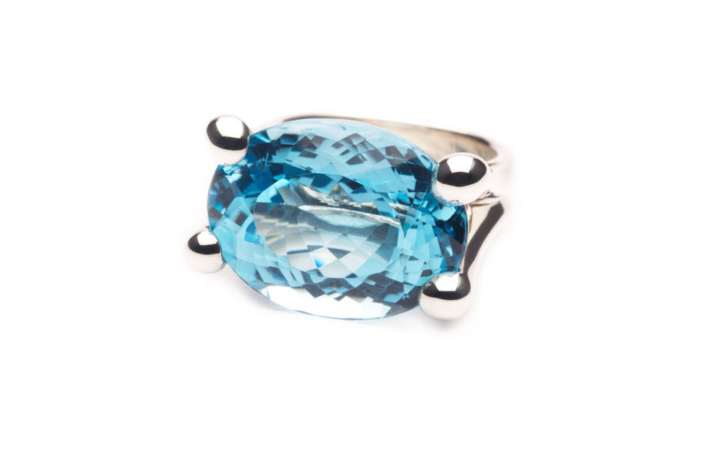 Sterling silver and a 3.5 ct Aquamarine. Price inquiry. $0.00