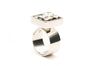 Ring, Architectural, with 7 Diamonds