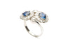 Ring, Sapphires and Diamonds ANTIQUE
