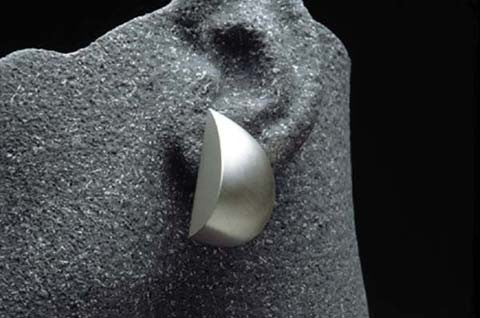 Earrings in sterling silver, satin or polished finish. $420.00